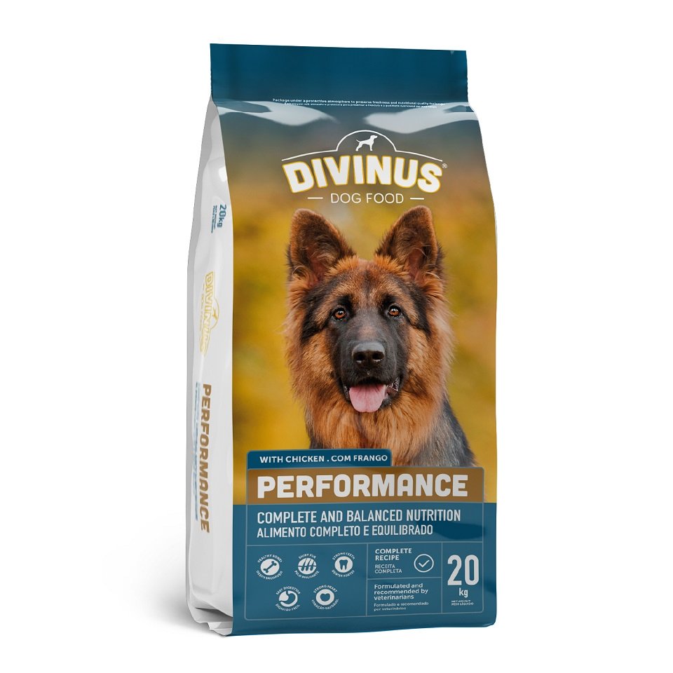DIVINUS Performance fr Deutsche Schferhunde und aktive Hunde 20 kg ::  Hund :: Hundefutter und Snacks :: Hundefutter trocken :: FERA24.DE