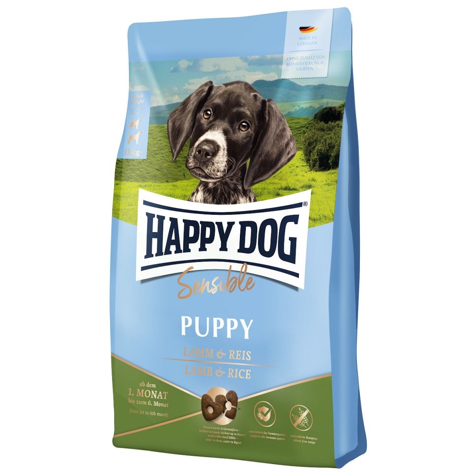 HAPPY DOG Sensible Puppy Lammfleisch und Reis 4kg Hund