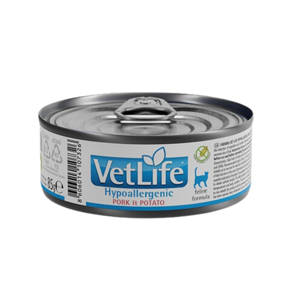 FARMINA Vet Life Hypoallergenic Pork&Potato 85g :: Katze ...