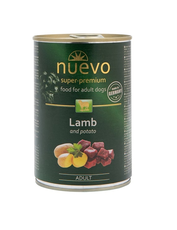 NUEVO Hundefutter Dose – Lamm & Kartoffel, 400 G, Super-Premium Mit 66% Fleisch