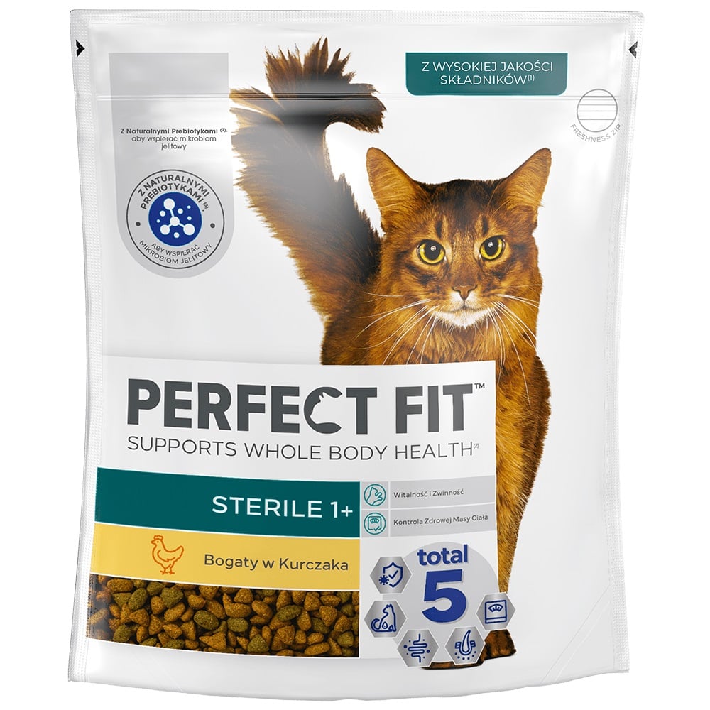 Perfect Fit Katzenfutter Gut Oder Schlecht PERFECT FIT (Sterile 1+) 6x750g Trockenfutter mit Huhn für Katzen nach