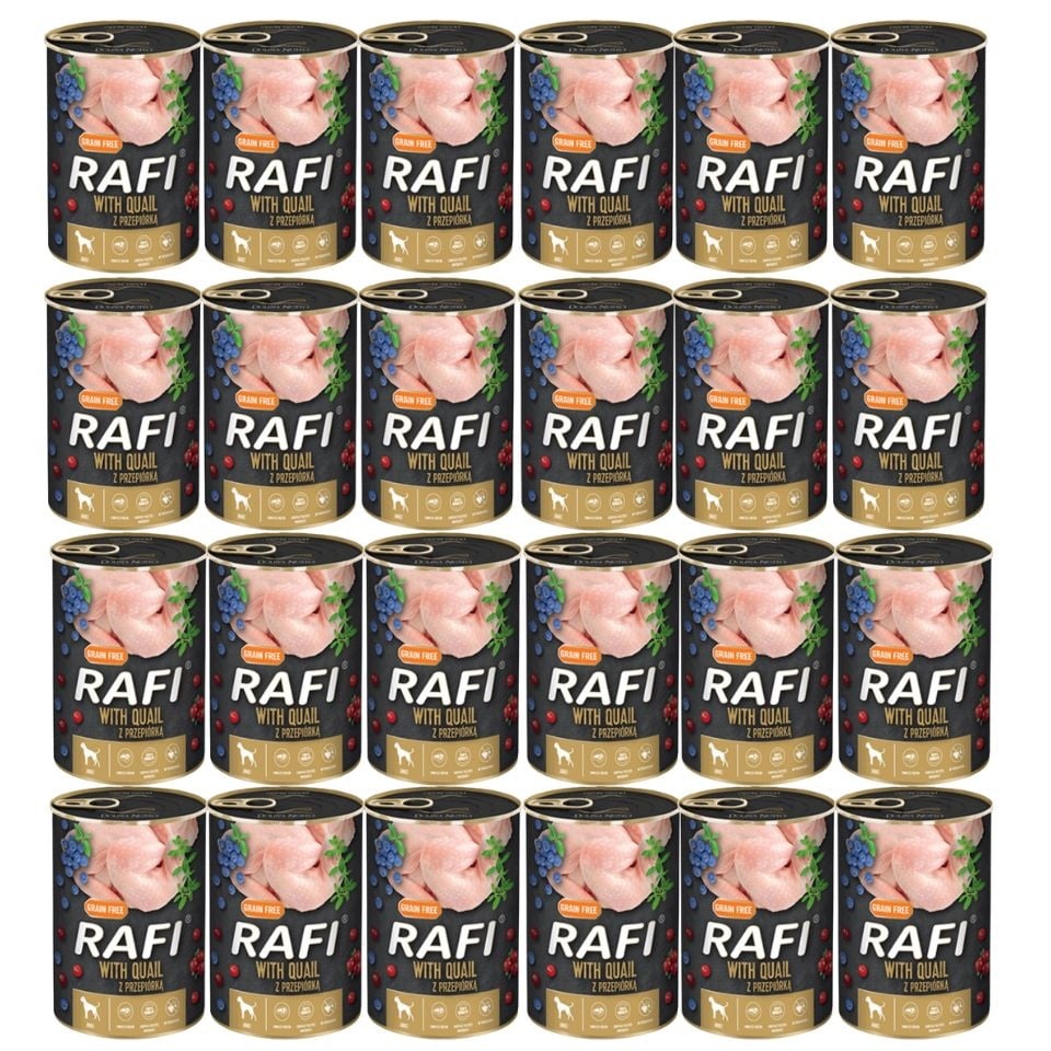 DOLINA NOTECI RAFI Quail Wachtel 24 x 400 g :: Hund :: Hundefutter und ...