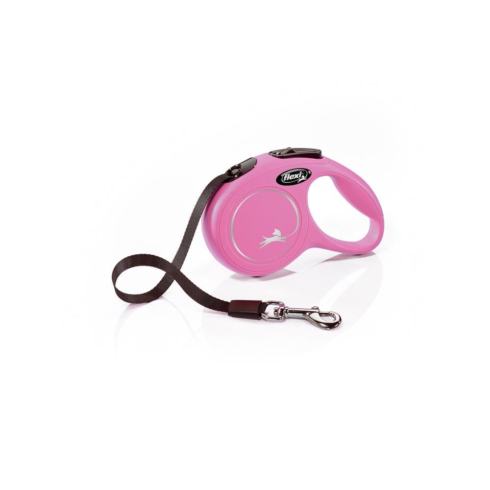 Hundeleine 3m Kleine Hunde Flexi New Neon Gurt-Leine Pink, 5 M Günstig Kaufen Rollleine Kleine Hunde