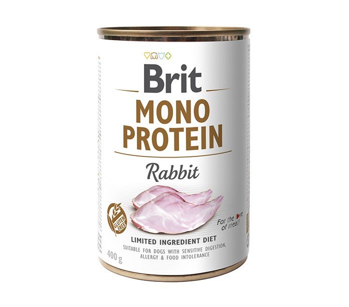 BRIT Mono protein rabbit 400g Hund Hundefutter und Snacks
