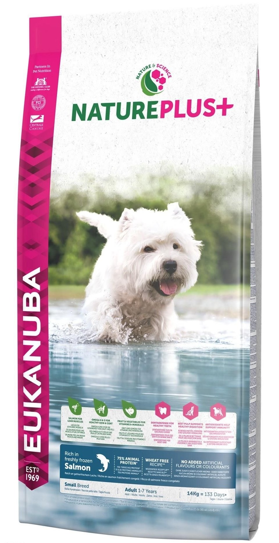 Yerbero Nature Mini Lachs Hundefutter - Super-Premium Für Mini-Rassen & Sensible Mägen, 3 Kg