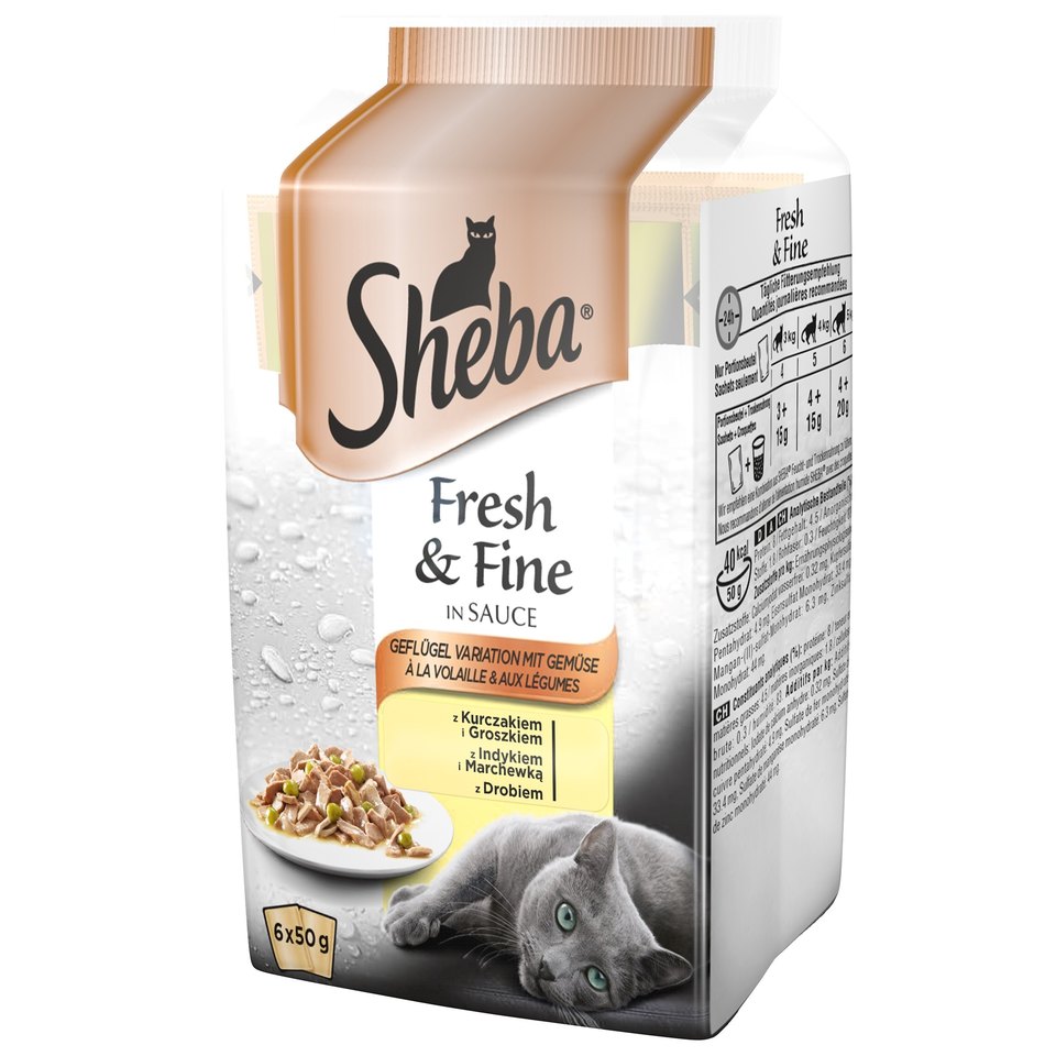 Sheba Katzennassfutter Selection In Sauce - 24x85g Mit Lachs MSC Zertifiziert