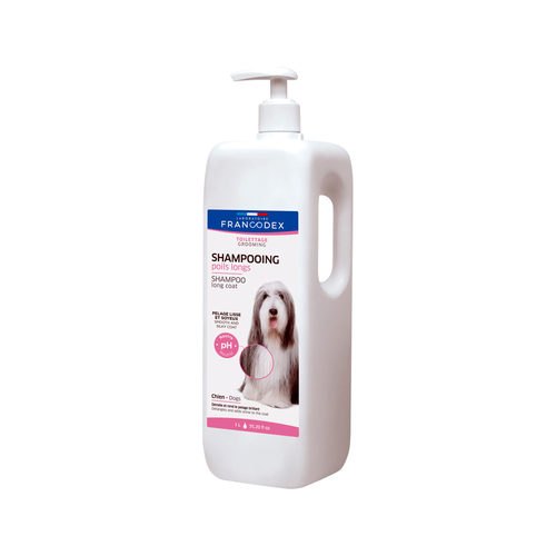 FRANCODEX Shampoo für Hunde mit langem Fell 1 L Hund Grooming und