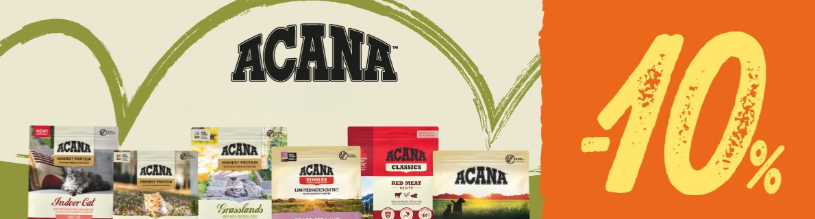 Aktion ACANA -10% Rabatt auf 1,8 kg und 2 kg Futter