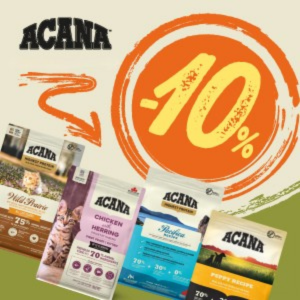 Aktion ACANA -10% Rabatt auf 1,8 kg und 2 kg Futter