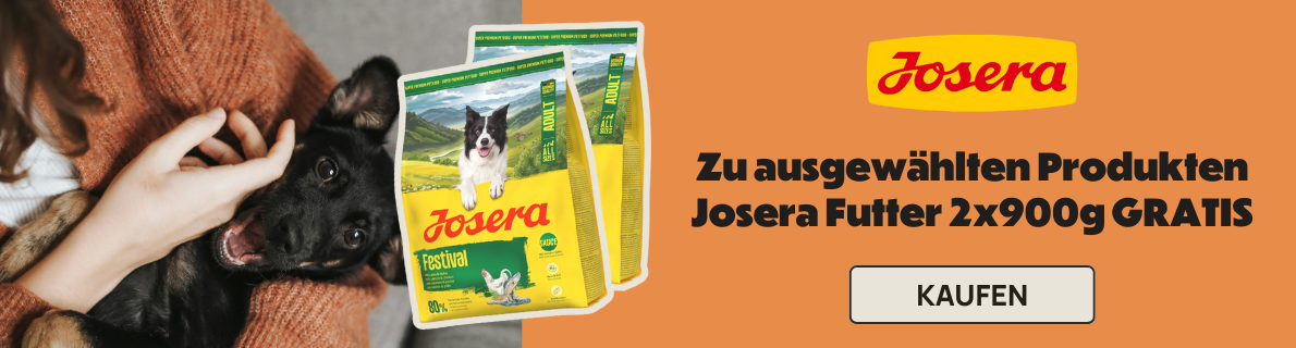 Sonderangebot mit Geschenk Futter Josera 2x900g Gratis