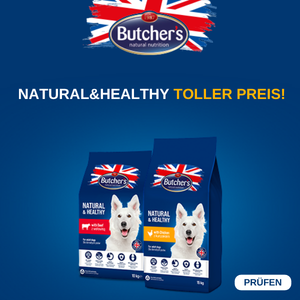 Sonderangebot BUTCHER'S -15% für Trockenfutter Natural&Healthy für Hunde