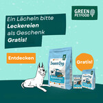 Aktion Green Petfood Trockenfutter für Hunde + 900g & Denties GRATIS