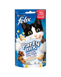 FELIX Party Mix Dairy Delight KnabberMix Milchmäulchen 8x60g