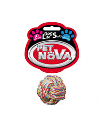 PET NOVA DOG LIFE STYLE Superdental Ball-Baumwollseil 5 cm