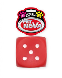 PET NOVA DOG LIFE STYLE Würfel Hundespielzeug 6cm Rot