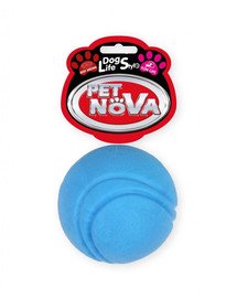 PET NOVA DOG LIFE STYLE Kauspielzeug Tennisball Rindfleisch Geschmack 5cm Blau
