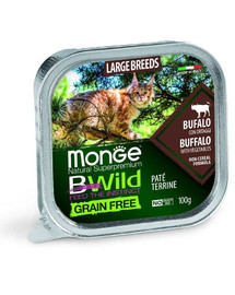 MONGE BWild Cat Pastete mit Büffel 100g