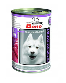 BENEK Super BENO Hundekopf mit Rinderfleisch 400 g