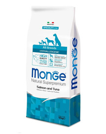 MONGE Hypoallergenic Lachs und Thunfisch 12kg