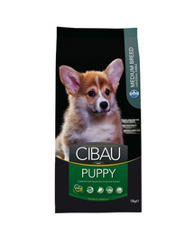 CIBAU Medium Puppy 12 + 2 kg GRATIS