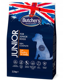 BUTCHER'S Functional Junior Dog Dry mit Huhn und Lamm 2,5kg 