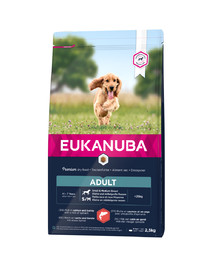 EUKANUBA Small & Medium Breeds Salmon & Barley Trockenfutter für Hunde kleiner und mittelgroßer Rassen 2.5 kg