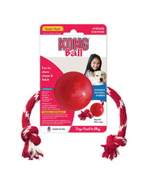 KONG Ball with Rope Klein
