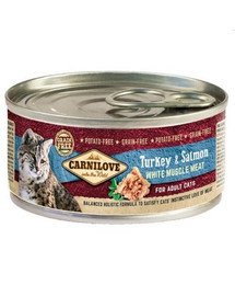 CARNILOVE Cat turkey & salmon 12 x 100 g