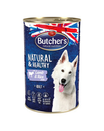 BUTCHER'S Natural&Healthy Dog Paté mit Lamm und Reis 1200g