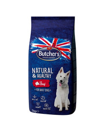 BUTCHER'S Natural&Healthy Dog Dry mit Rindfleisch 3 kg