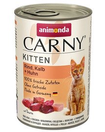 ANIMONDA Carny Kitten Rind, Kalb mit Huhn 400 g