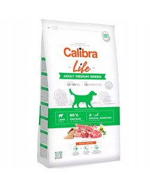 CALIBRA Dog Life Adult Medium Breed Lamb 12 kg