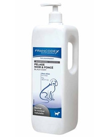 FRANCODEX Shampoo für Hunde, 1 L, schwarzes/dunkelbraunes Fell