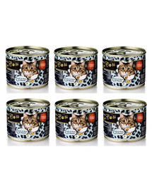 O'CANIS for Cats-Huhn, Lachs & Distelöl 6 x 200g