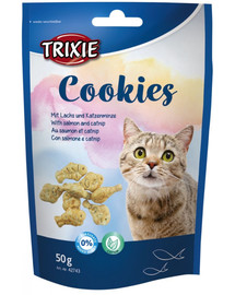 TRIXIE Cookies mit Lachs und Katzenminze 50 g