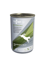TROVET Hypoallergenic HPD Nassfutter für Hunde mit Pferdefleisch 400 g