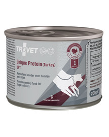TROVET Unique Protein Turkey UPT Nassfutter für Hunde und Katzen mit Pute 200 g