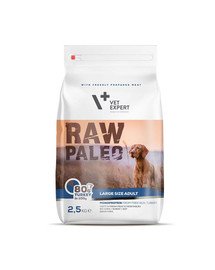 VETEXPERT Hundetrockenfutter – Raw Paleo Adult Large 2,5kg