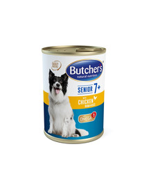 BUTCHER'S WCD Blue+ Senior Paté Huhn/ Schinken /Reis 390g