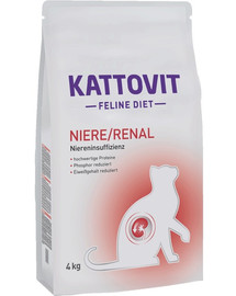KATTOVIT Feline Diet Niere/Renal Trockenfutter 4 kg