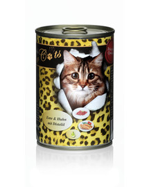 O'CANIS for Cats-Ente & Huhn mit Distelöl 400 g x 6