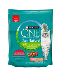 PURINA ONE Dual Nature Spirulina Sterilcat Rindfleisch für sterilisierte Katzen 750 g