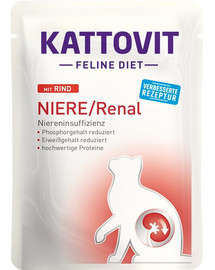 KATTOVIT Feline Diet Niere/Renal Rind 85 g