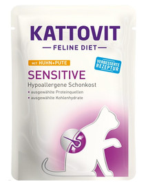 KATTOVIT Feline Diet Sensitive Huhn + Pute 85 g