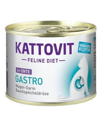KATTOVIT Feline Diet Gastro Ente 185 g
