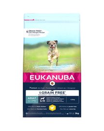 EUKANUBA Adult Grain Free S/M Kleine und mittlere Rassen 3 kg