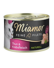 MIAMOR Feline Filets Thunfisch und Krabbenfilets in eigener Sauce 156 g