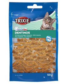 Trixie Denta Fun Dentinos 50g - Zahnpflegesnack für Katzen