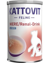 KATTOVIT Cat Diet Drinks Niere/Renal Drink Ente 135 ml