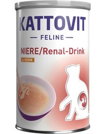 KATTOVIT Cat Diet Drinks Niere/Renal Drink Huhn 135 ml